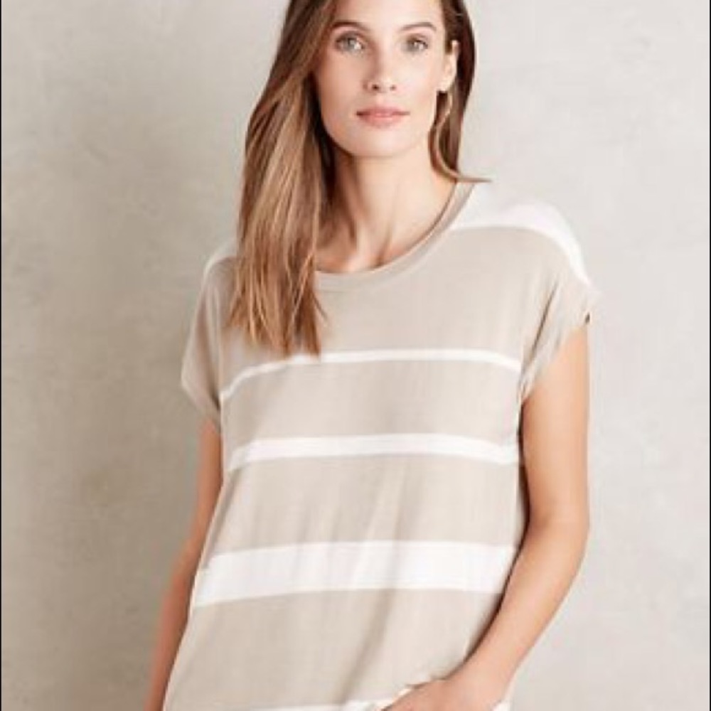 Anthropologie Bordeaux lane tee
